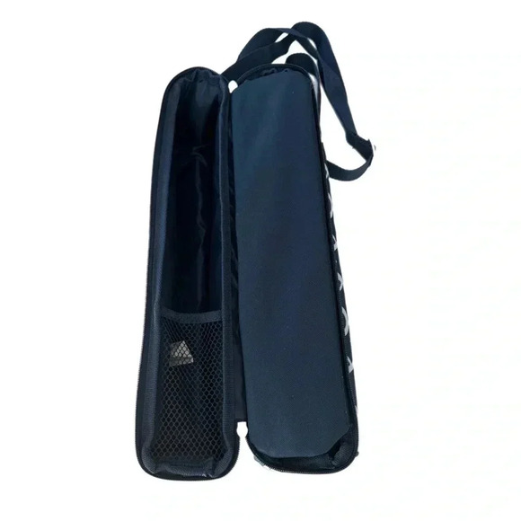 NWOT PICNIC AT ASCOT Wine for 2 Insulated Bag Carrier Navy Shoulder Strap Travel - Picture 3 of 8